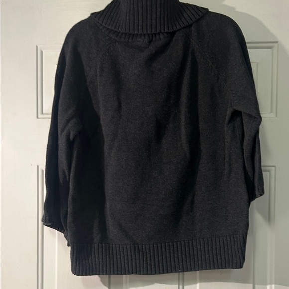 JEANNE PIERRE Charcoal Cowl Neck Sweater - Picture 3 of 3